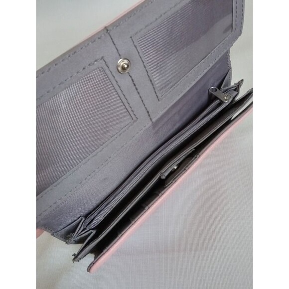 Reaction Kenneth Cole Pink Beige Triple Entry Satchel Handbag Fair Condition - Picture 4 of 12